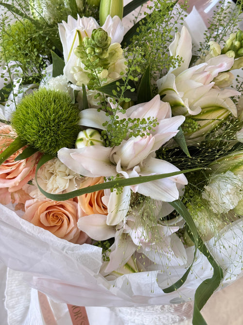 Bouquet mix con lillà